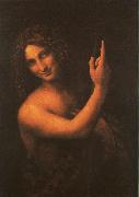  Leonardo  Da Vinci Saint John the Baptist USA oil painting reproduction